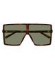 Saint Laurent Saint Laurent 63mm Oversize Flat Top Sunglasses - 1