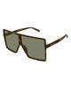 Saint Laurent Saint Laurent 63mm Oversize Flat Top Sunglasses - 2