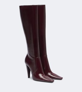 Saint Laurent Saint Laurent 77 leather knee-high boots