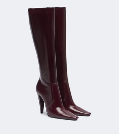 Saint Laurent Saint Laurent 77 leather knee-high boots