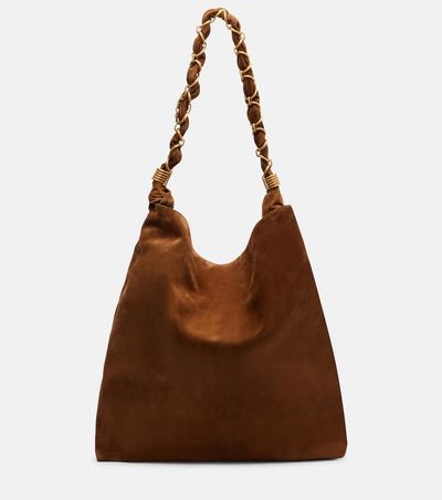 Saint Laurent Saint Laurent Amalia Cassandre suede shoulder bag