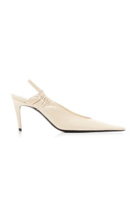 Saint Laurent Saint Laurent AnneMarie Slingback Leather Pumps