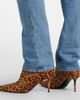 Saint Laurent Saint Laurent Ashley 75 calf hair ankle boots - 2