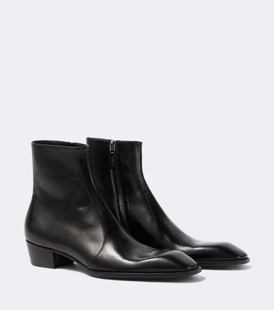 Saint Laurent Saint Laurent Aurelien leather ankle boots