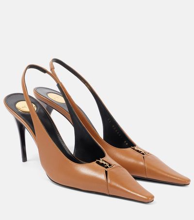 Saint Laurent Saint Laurent Babylone 90 leather slingback pumps