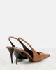 Saint Laurent Saint Laurent Babylone 90 leather slingback pumps - 4