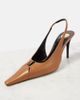 Saint Laurent Saint Laurent Babylone 90 leather slingback pumps - 5