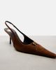 Saint Laurent Saint Laurent Babylone Breteuil suede slingback pumps - 6