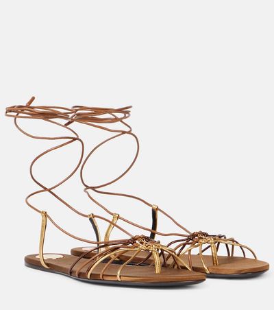 Saint Laurent Saint Laurent Babylone leather sandals