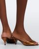 Saint Laurent Saint Laurent Babylone Cassandre metallic leather mules - 3