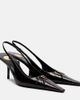 Saint Laurent Saint Laurent Babylone eel leather slingback pumps - 1