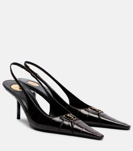 Saint Laurent Saint Laurent Babylone eel leather slingback pumps