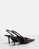 Saint Laurent Saint Laurent Babylone eel leather slingback pumps - 3