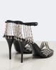 Saint Laurent Saint Laurent Babylone embellished leather sandals - 3