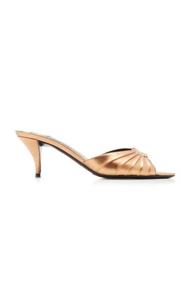 Saint Laurent Saint Laurent Babylone Leather Mules