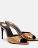 Saint Laurent Saint Laurent Babylone metallic leather mules - 1