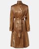 Saint Laurent Saint Laurent Belted tie-neck trench coat - 1