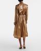 Saint Laurent Saint Laurent Belted tie-neck trench coat - 3