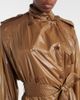 Saint Laurent Saint Laurent Belted tie-neck trench coat - 4
