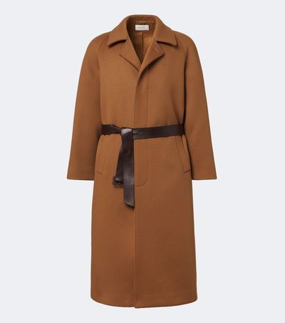 Saint Laurent Saint Laurent Belted wool coat