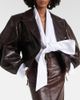 Saint Laurent Saint Laurent Bow-detail cotton poplin blouse - 2