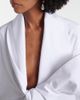 Saint Laurent Saint Laurent Bow-detail cotton poplin blouse - 4