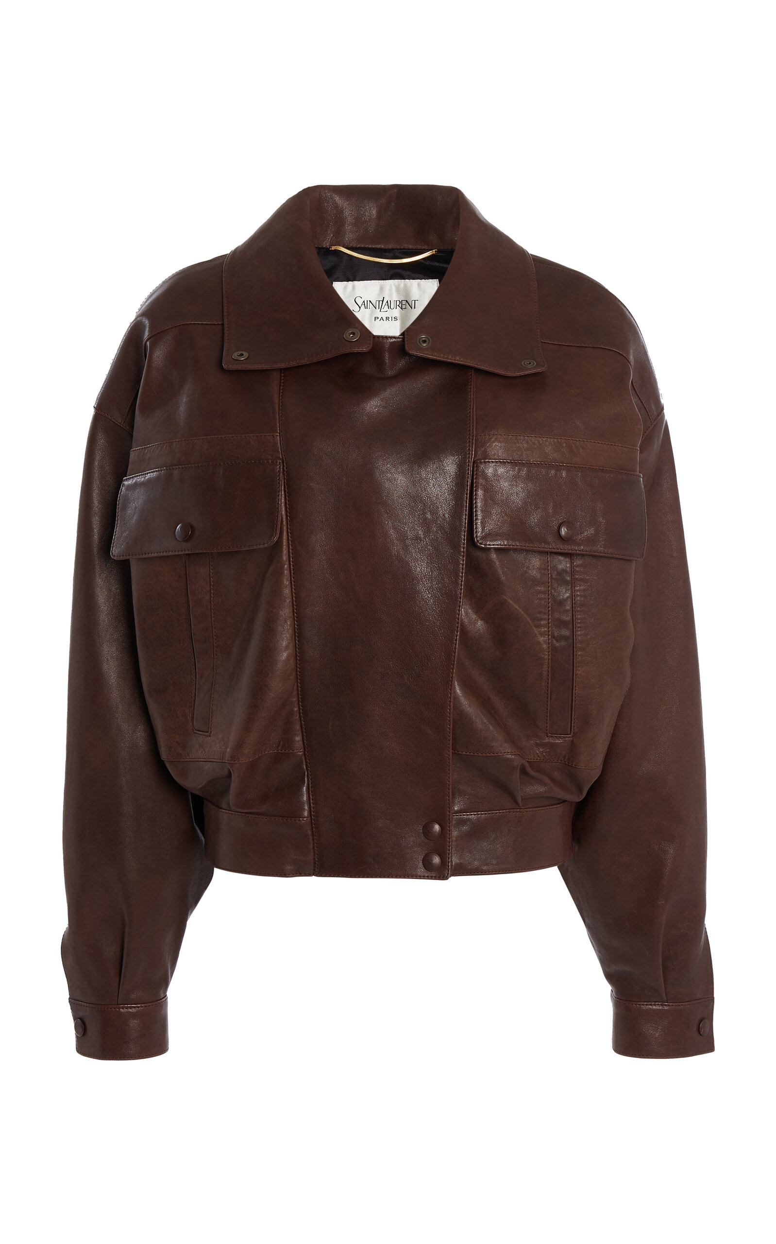 Saint Laurent Saint Laurent Boxy Leather Jacket