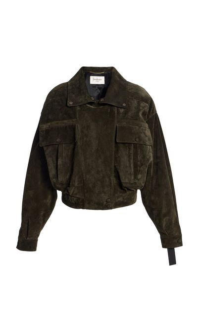 Saint Laurent Saint Laurent Boxy Suede Jacket