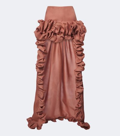 Saint Laurent Saint Laurent Bubble silk gazar miniskirt