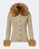 Saint Laurent Saint Laurent Cable-knit shearling-trimmed cardigan - 1