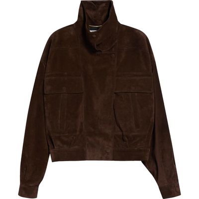 Saint Laurent Saint Laurent Calfskin Suede Jacket