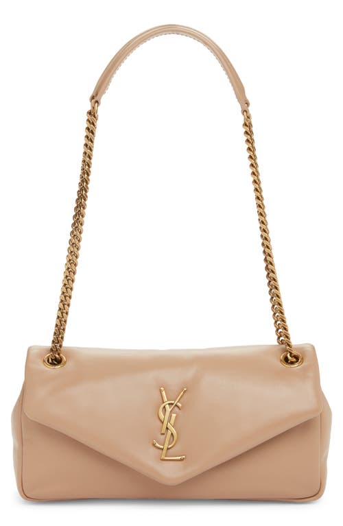 Saint Laurent Saint Laurent Calypso Lambskin Leather Shoulder Bag