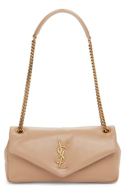 Saint Laurent Saint Laurent Calypso Lambskin Leather Shoulder Bag