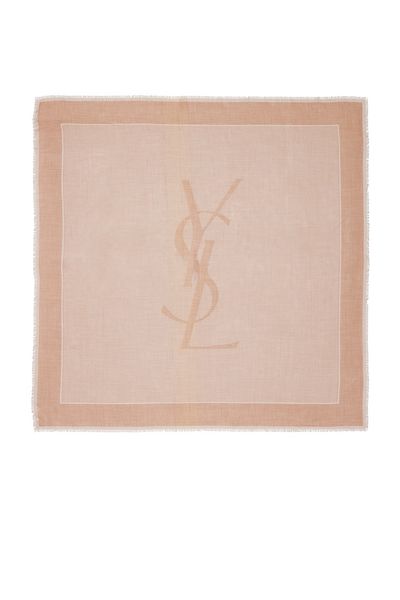 Saint Laurent Saint Laurent Cashmere Logo Scarf