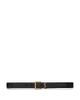 Saint Laurent Saint Laurent Cassandre Belt with Square Buckle in Shiny Box Saint Laurent Leather - 1