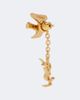 Saint Laurent Saint Laurent Cassandre brass earrings - 5