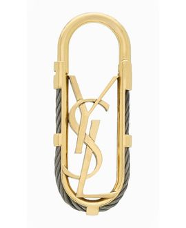 Saint Laurent Saint Laurent Cassandre Cable Key Ring