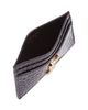 Saint Laurent Saint Laurent Cassandre Card Case in Crocodile-Embossed Shiny Leather - 2