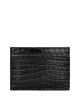 Saint Laurent Saint Laurent Cassandre Card Case in Crocodile-Embossed Shiny Leather - 6