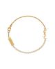 Saint Laurent Saint Laurent Cassandre Charm Bracelet in Metal and Rhinestone - 1