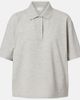 Saint Laurent Saint Laurent Cassandre cotton-blend piqué polo shirt - 1