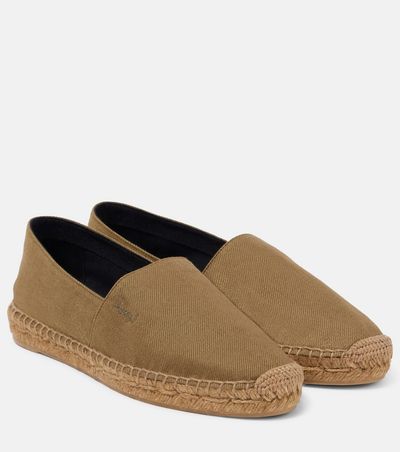 Saint Laurent Saint Laurent Cassandre cotton gabardine espadrilles