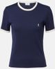 Saint Laurent Saint Laurent Ribbed-knit cotton jersey T-shirt - 1