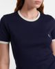 Saint Laurent Saint Laurent Ribbed-knit cotton jersey T-shirt - 4