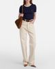 Saint Laurent Saint Laurent Ribbed-knit cotton jersey T-shirt - 7