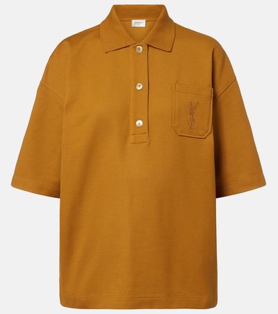 Saint Laurent Saint Laurent Cassandre cotton polo shirt