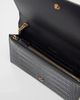 Saint Laurent Saint Laurent Cassandre croc-effect leather chain wallet - 3