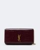 Saint Laurent Saint Laurent Cassandre croc-effect leather phone pouch - 1