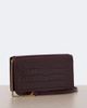 Saint Laurent Saint Laurent Cassandre croc-effect leather phone pouch - 4