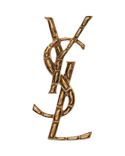 Saint Laurent Saint Laurent Cassandre Crocodile Brooch